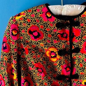 Vintage Carlisle Silk Jacket with frogs